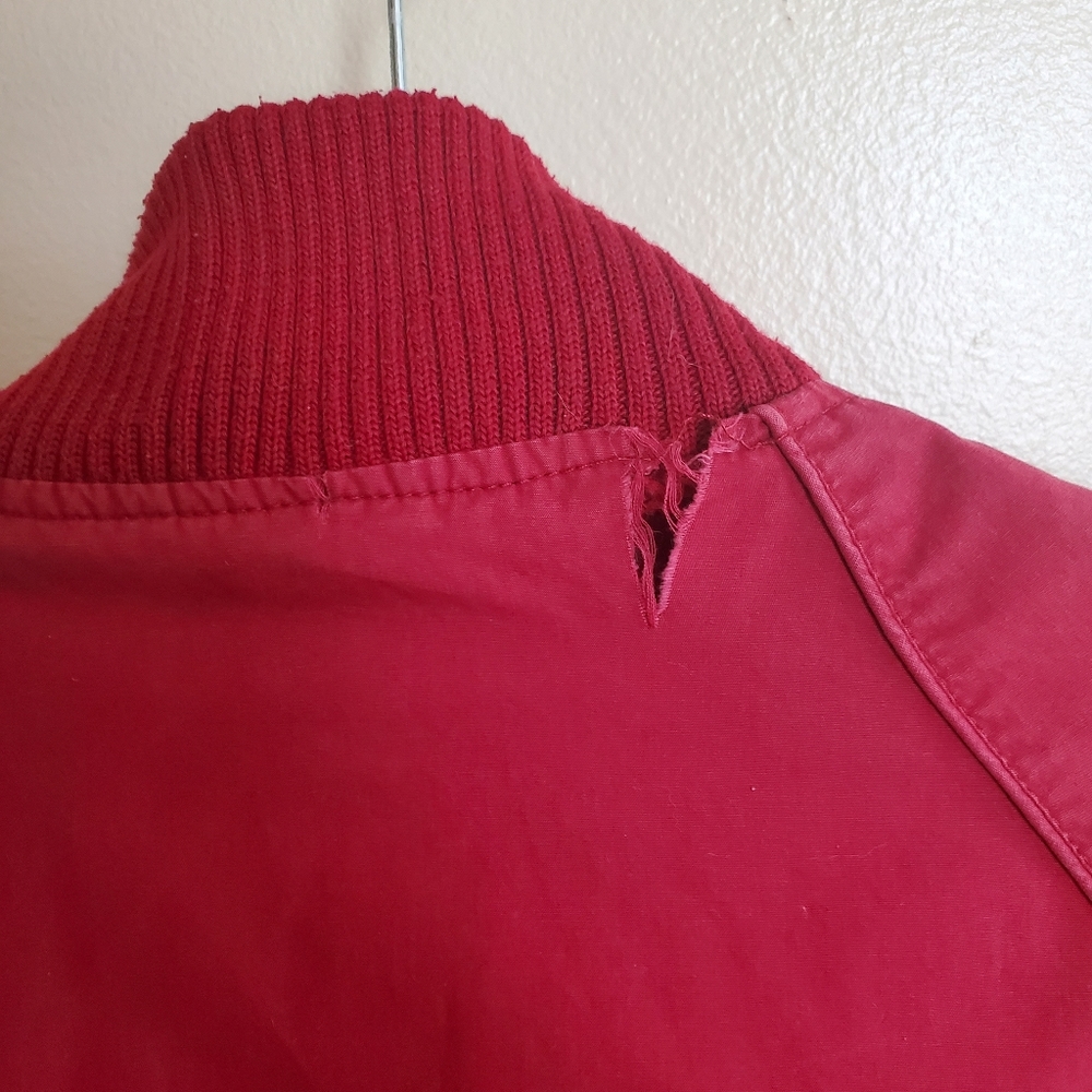 Red Aviator Style Jacket - Picture 3 of 3